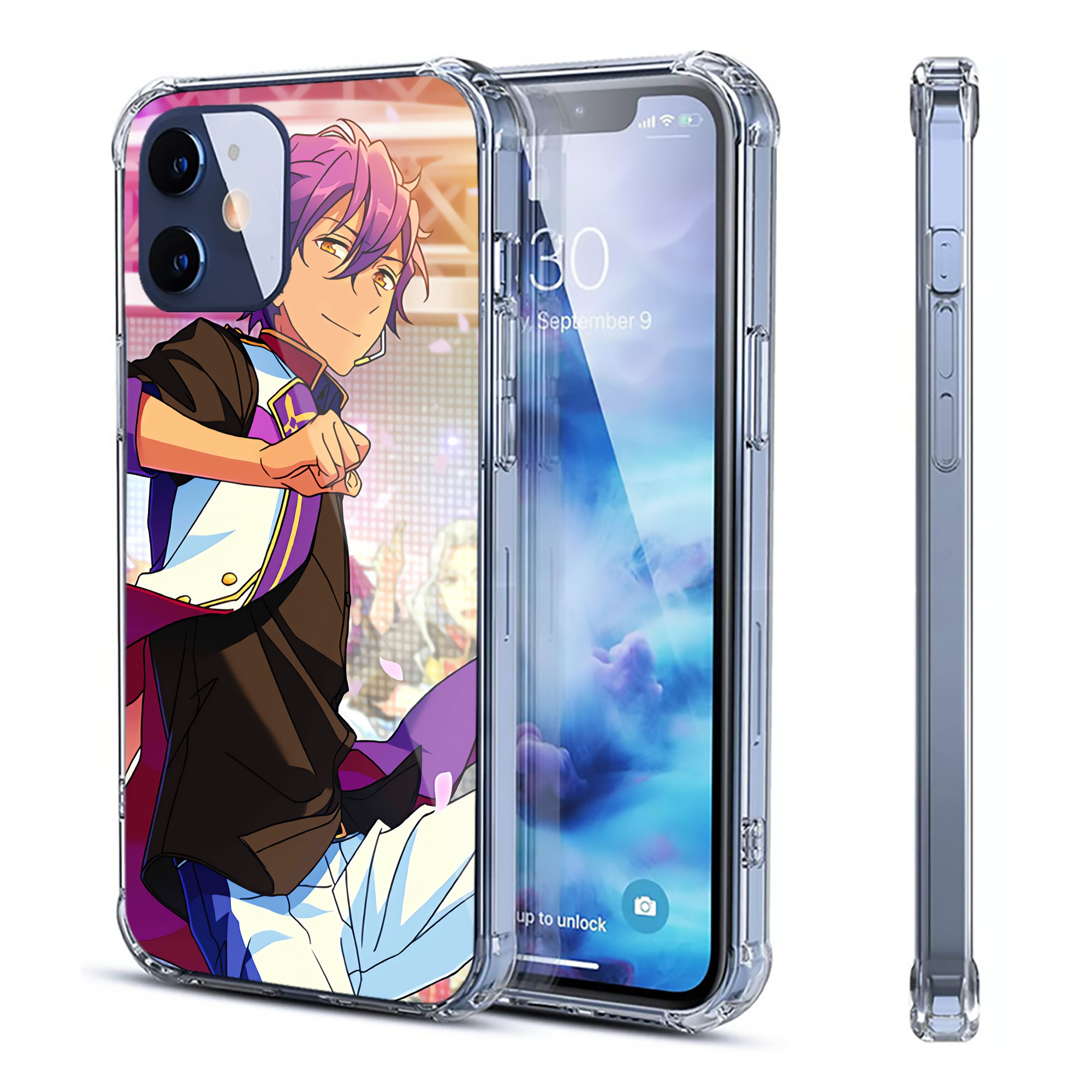 （画像用） あんさんぶるスターズ! Ensemble Stars 【iPhone 12シリーズ対応】透明スマホケース（クリアソフトケース）
